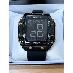 Activa x Invicta Men’s 45mm Digital Black Watch New!